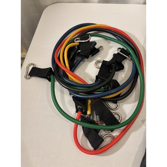 NEW Fit Simplify Resistance Tube Bands 12 Piece Set with Instruction Booklet - Picture 3 of 6